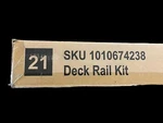 Veranda 37 In. X 6 Ft. Brown Wood With Deck Rail Kit Ptl Edge. Fixed Price $99.95.