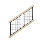 28 In. X 72 Pressure-treated Southern Yellow Pine Wood Deck Stair Railin. Fixed Price $240.79.