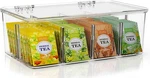 Utopia Home Tea Bag Organizer Box 1 Pack Clear. Fixed Price $22.06.