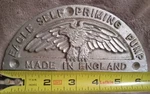 Vintage Eagle Self Priming Pump 6" Flat Back Wall Plaque - Made England. Fixed Price $25.00.