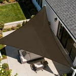Custom Size Brown Right Triangle Sun Shade Sail Outdoor Canopy Awning W/8 Kit. Fixed Price $161.59.
