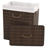 Collapsible Laundry Basket Dirty Clothes Hamper Bin Bamboo Vidaxl. Fixed Price $46.99.