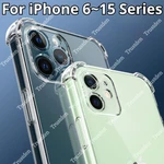 For Iphone 15 14 13 12 11 Xr 8 7 6S Shockproof Clear Case Cover Lot. Fixed Price $37.56.