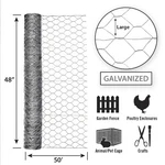 Garden Craft 184850 20 Ga. Galvanized Steel Poultry Netting H In. X Ft.. Fixed Price $56.48.