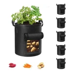 Cavisoo 5 Pack 10 Gallon Potato Grow Bags Garden Planting With Reinforced. Fixed Price $28.36.
