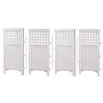 Suncast 4-PANEL Outdoor Screen Enclosure Freestanding Wicker Resin Reversib.... Fixed Price $179.43.