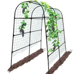82 In. Metal Garden Arch Trellis For Climbing Plants, 24 Rifny Cucumber. Fixed Price $305.21.