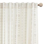 Neutral Farmhouse Curtains For Living Room 84 Inches Long,taupe Cream Boho Li.... Fixed Price $50.89.