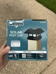 Veranda Solar Post Cap Light 4X4 Wood Fence Led Black Outdoor Deck 2211-F11B7. Fixed Price $13.00.