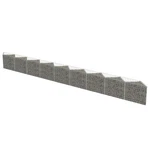 Vidaxl Gabion Wall Galvanized Steel 248"X11.8"X19.7", 143574. Fixed Price $167.90.
