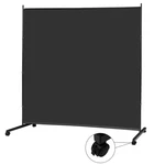 Mayoliah Large Single Panel Room Divider On Wheels, 71 X 75 Roll. Fixed Price $62.01.