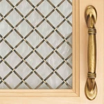 Kent Design 18IN X 48IN Round Press Crimp Antique Brass Woven Wire Grill. Fixed Price $349.99.