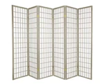 Oriental Furniture Room Divider Window Freestanding Brass Hinges (6-PANELS). Fixed Price $212.75.