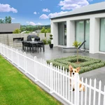 Vinyl Fence Pvc Panel White 84''WX34.6''H Yard Garden Curved 20 Pickets. Fixed Price $297.99.