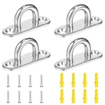 Xinjoduz 4PCS 1.8" Pad Eye Hooks 304 Stainless Steel Heavy Duty Ceiling Anchor. Fixed Price $11.50.