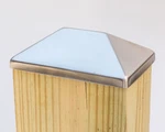 Stainless Steel 4X6 Pyramid Cap (3 5 1/2") For Fence & Deck Posts. Fixed Price $8.99.