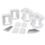 Fiberon Stair Rail Hardware Kit Brackets Fastener Exterior Plastic Classic White. Fixed Price $25.75.