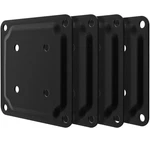 Forogore 4" X Wood Post Plate Connector, Powder-coated Pieces, Black. Fixed Price $25.89.