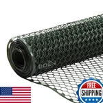 Boen - Plastic Hex Chicken Wire Mesh Temporary Fence Roll 4 75 Green. Fixed Price $153.16.