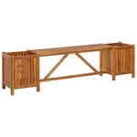 Planter Bench Outdoor Garden Wooden Box Solid Acacia Vidaxl. Fixed Price $111.99.