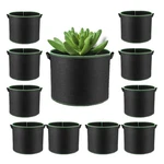 Hongville 20-PACK Black Grow Bags Aeration Fabric Pots W/handles Root Container. Fixed Price $22.95.