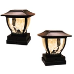 Maxsa 41681 Solar Wave Style Post Cap And Deck Railing Lights, Dark Bronze, 2.... Fixed Price $67.64.