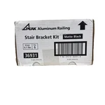 Peak Aluminum Railing Deck Stair Bracket Kit 36931 Matte Black Pack. Fixed Price $38.24.