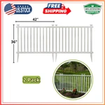 Zippity Outdoor Products ZP19037 No Dig Baskenridge Semi-permanent Vinyl Fence,. Fixed Price $101.49.