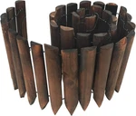 Garden Wooden Short Fence Burnt Finish Outdoor Landscape Edging Flexible. Fixed Price $32.59.
