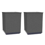 Planters Flower Boxes With Rattan Look Outdoor For Patio Vidaxl. Fixed Price $64.99.