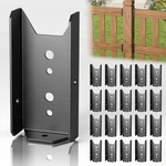 20 Pcs 2X4 Fence Brackets For Wood Black - 18 Gauge Deck Railing. Fixed Price $32.83.