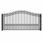 Aleko Steel Yard Garden Privacy Single Swing 12'X6' Driveway Gate Prague Style. Fixed Price $2499.00.