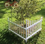 Front Yard Corner Picket Fence 2 Piece White Vinyl Classic Garden Border Panel. Fixed Price $84.89.