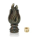 Lamp Finial Decorative Bronze 1/8" & 1/4-27 Screw Bracket Harp Top 2.1 Inch Tall. Fixed Price $14.60.