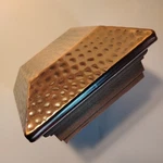 Post Cap 4X4 Maine Ornamental Hammered Copper Look On Cedar For Fence, Deck, Nos. Fixed Price $12.99.