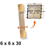 6 In. X 30 In-ground Fence Post Decay Protection. Fixed Price $34.41.