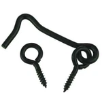 2PK Everbilt 2-1/2 Inch Black Hooks And Eyes For Screen Door Gate Fence 20327. Fixed Price $8.50.