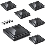 Siedinlar 4X4 Post Caps Black 6 Pack, Fence Covers Outdoor Waterproof, F.... Fixed Price $25.49.