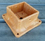 Peak 4082 Plastic Post Anchor 4" X - Redwood. Fixed Price $16.06.
