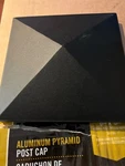 PCP16 8" X Pyramid Post Black Nuvo Brand 5 Min Install Fast Free Shipping New. Fixed Price $19.95.