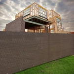 5' Tall Privacy Fence Garden Patio Pool Windscreen Mesh Shade Cover Brown. Fixed Price $37.99.