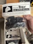Trex Decking Designer Series Rail Support Bracket With Screws 12PCS. Fixed Price $12.00.