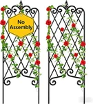 Amagabeli Garden Trellis For Climbing Plants 47 X 16 Rustproof Black Iron P.... Fixed Price $57.86.