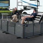 Zippity Portable Puppy Fence Kit - 22IN X 44IN W (2 Panels), Charcoal Color.... Fixed Price $151.43.
