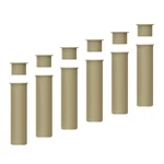 Allsafe Pool Fence Deck Sleeves & Hole Caps - Tan 6 Pack 1 Inch Pole. Fixed Price $21.67.