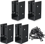 4PCS Concealed Joist Hangers, Powder-coated Steel Brackets For Beam Swing Fence. Fixed Price $18.99.