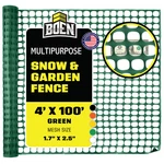 Boen 4 X 100 Green Temporary Fencing Mesh Snow Fence Plastic Safety Garden. Fixed Price $50.79.