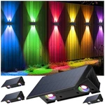 Fence Lights Solar Powered, 4-PACK Up/down Flexible Button.... Fixed Price $42.27.