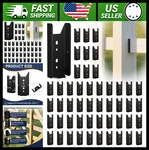 2X4 Fence Brackets Black Powder Coated Heavy Duty Steel Deck Rail Connectors. Fixed Price $86.99.