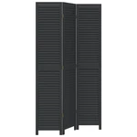 Room Divider Privacy Screen Living Black Solid Wood Paulownia Vidaxl. Fixed Price $135.99.